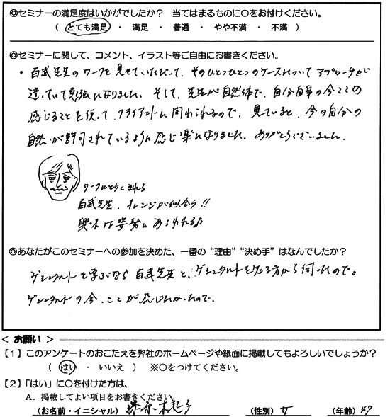 百武ゲシュ01ゲシュタルトを習うなら百武先生