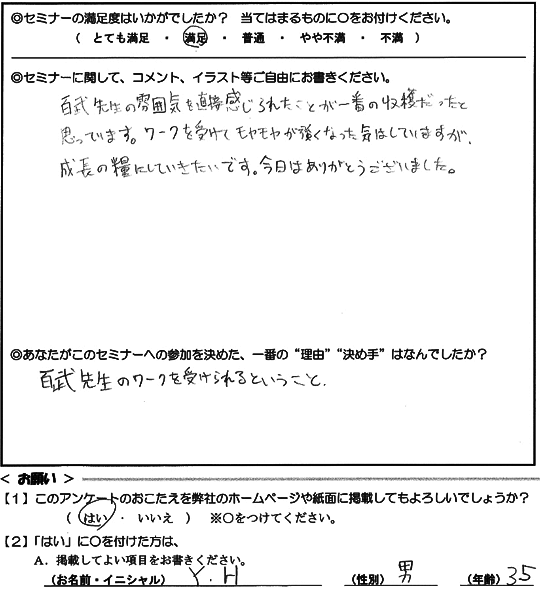 百武ゲシュ06先生の雰囲気を直接感じられたのが一番の収穫