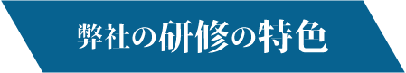 弊社の研修の特色