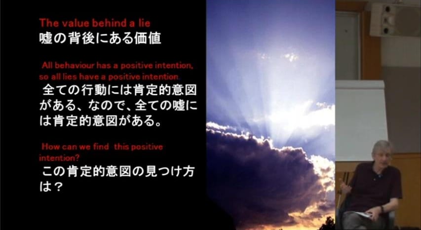 joseph (Time 0_00_11;20) あなたにとって嘘をつくことの「肯定的意図」は?